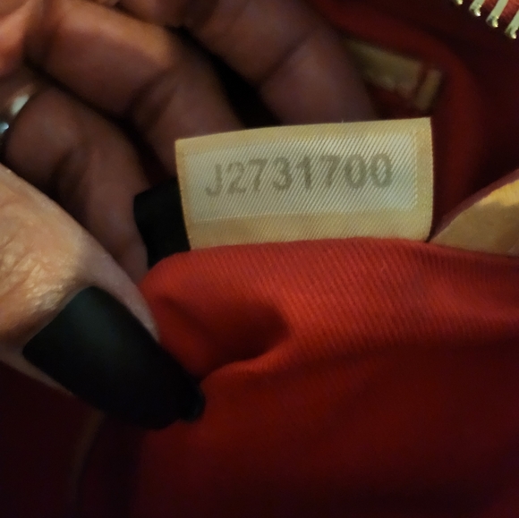 Dooney & Bourke Red and Tan Satchel with Scarf GUC - Picture 7 of 15